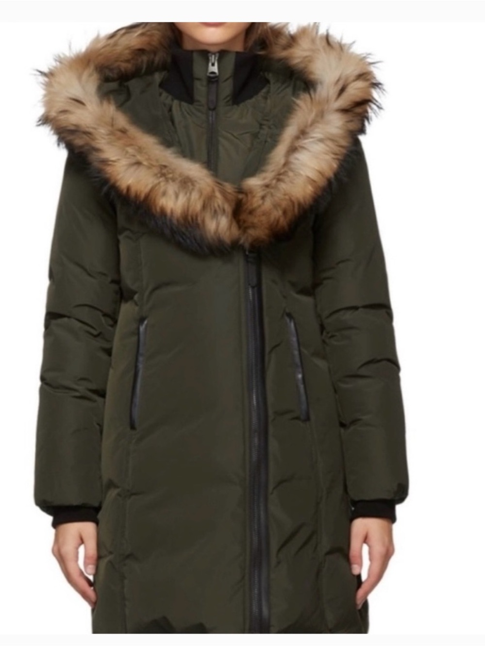 Mackage Olive Green natural fur - Kay-F